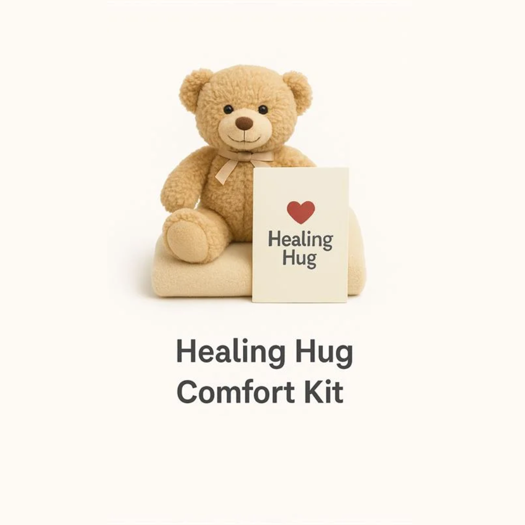 Healing Hug Comfort Kit (Bear + Blanket + Note)